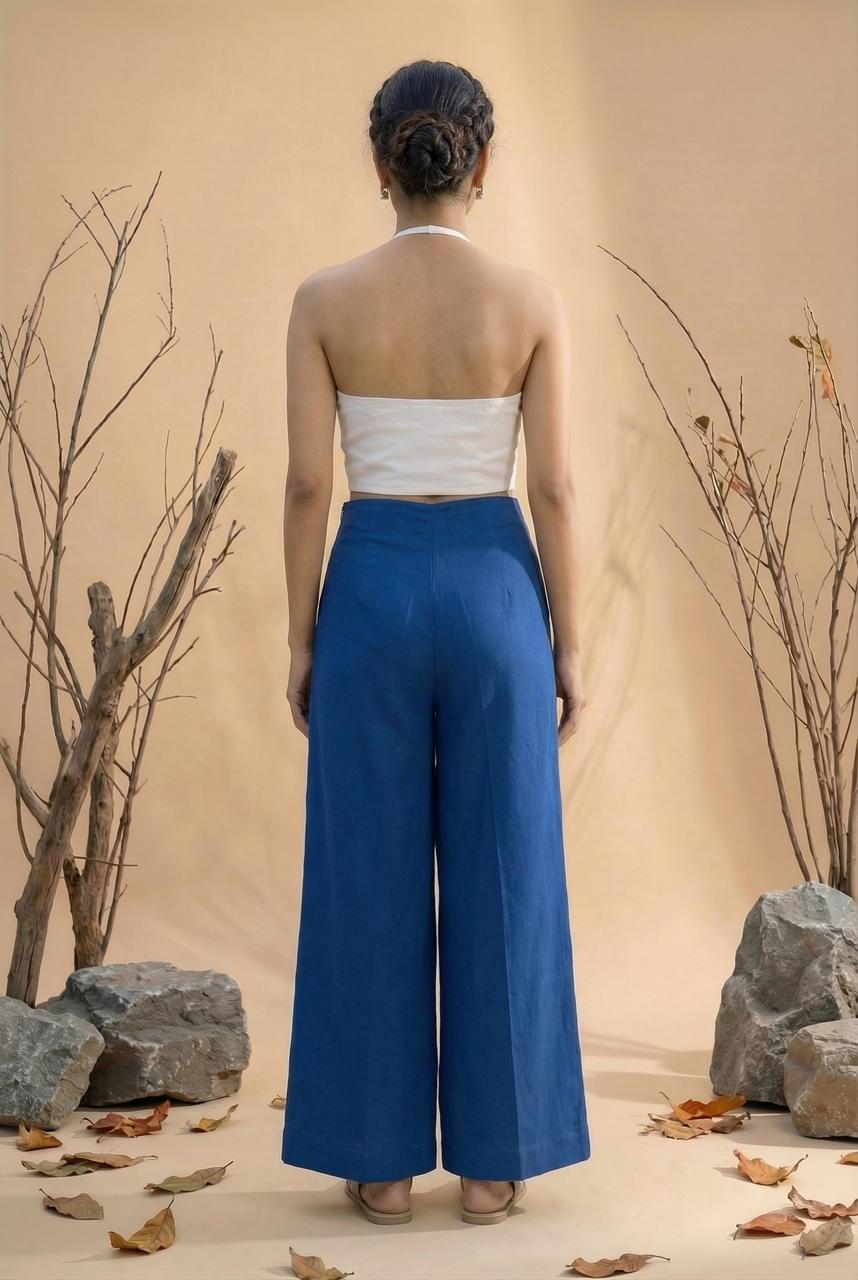 Teal Blue Straight pants