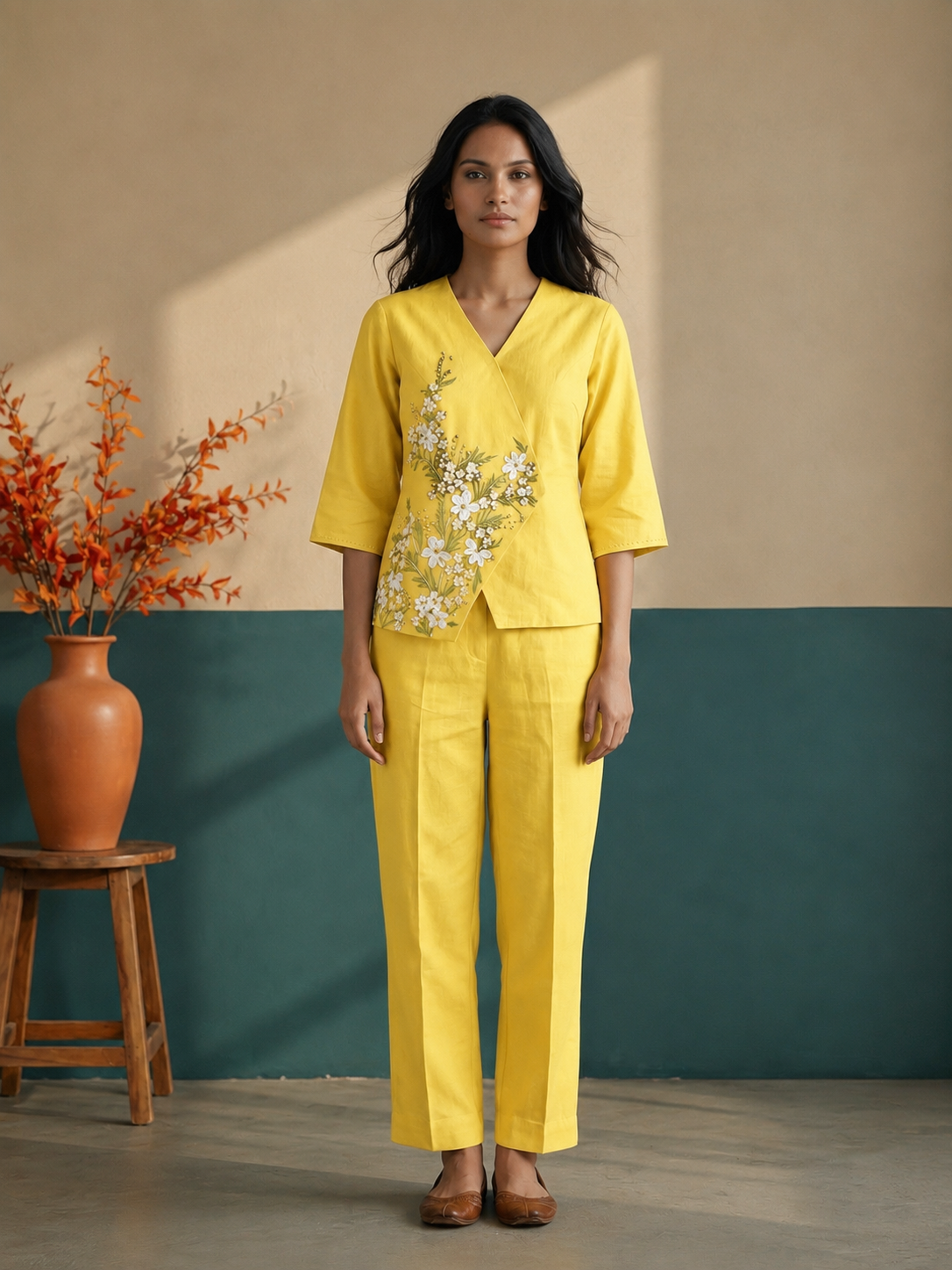 Yellow Cross Over Top