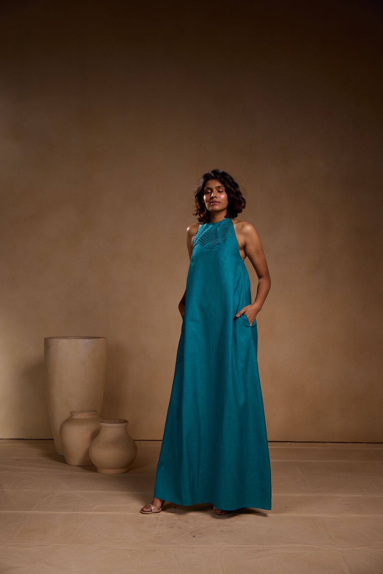 Halter Blue dress