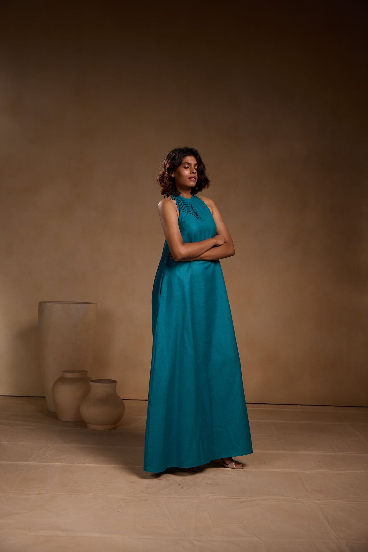 Halter Blue dress