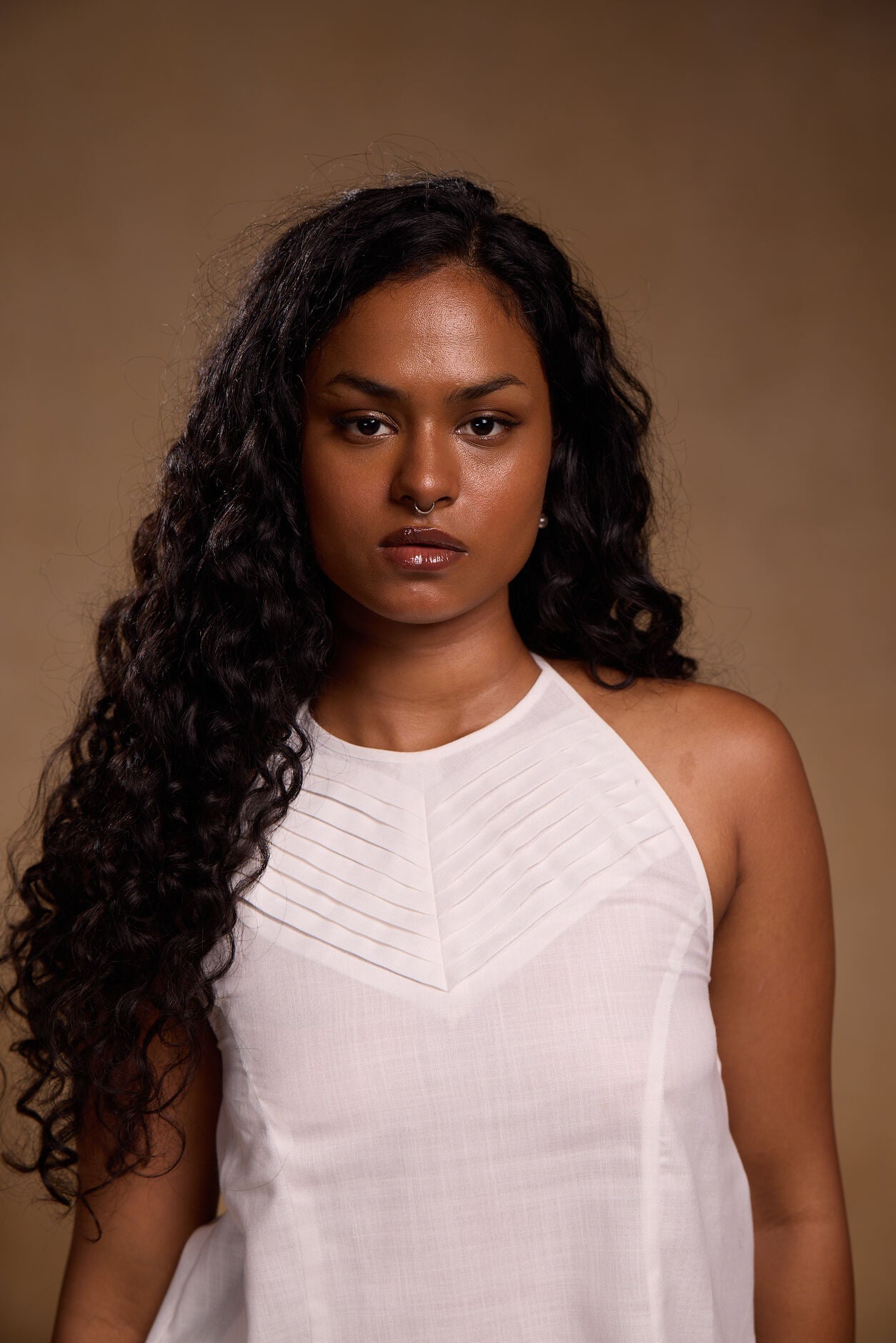 Halter White Top
