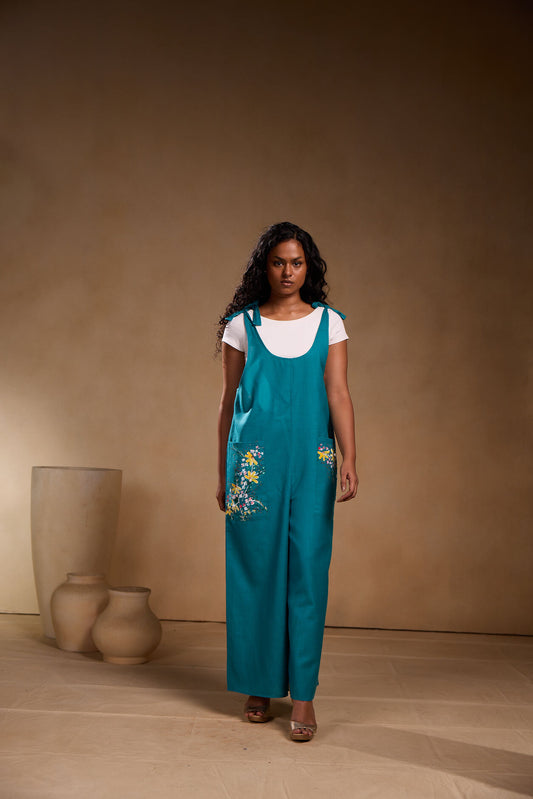 Blue Painted jumpsuit