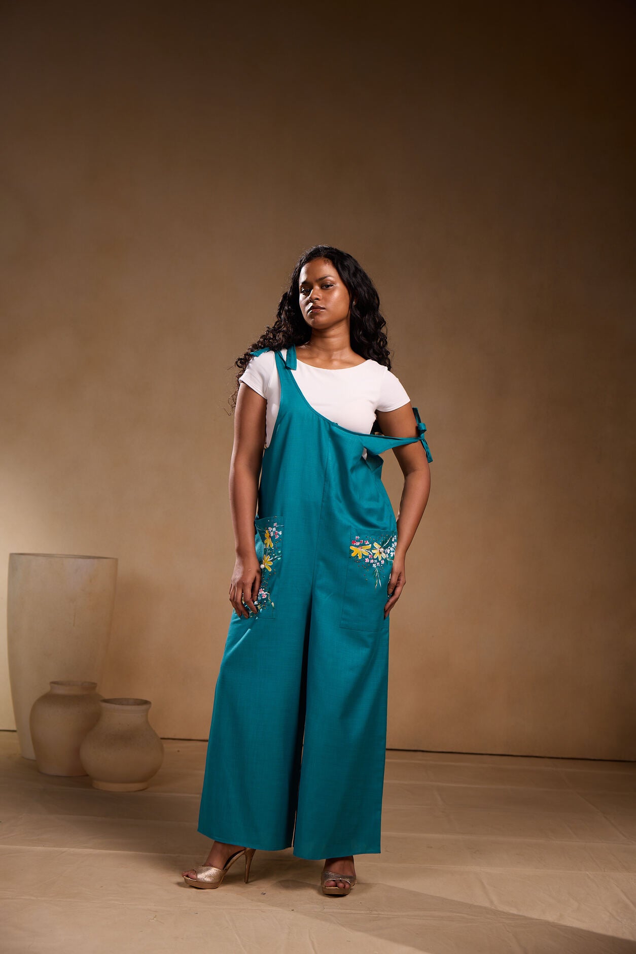 Blue Painted jumpsuit