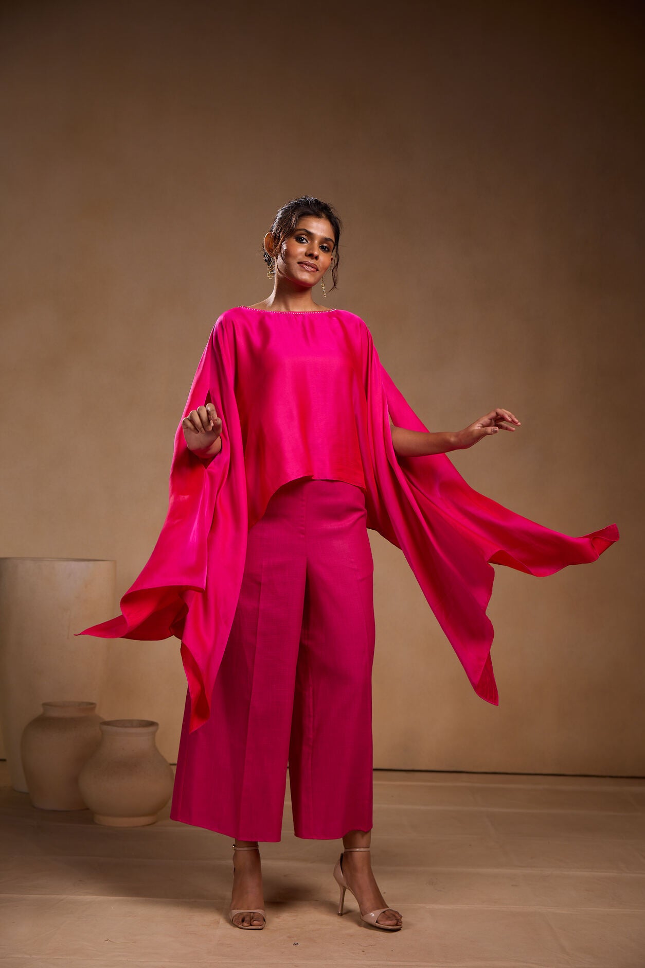 Silk short kaftan