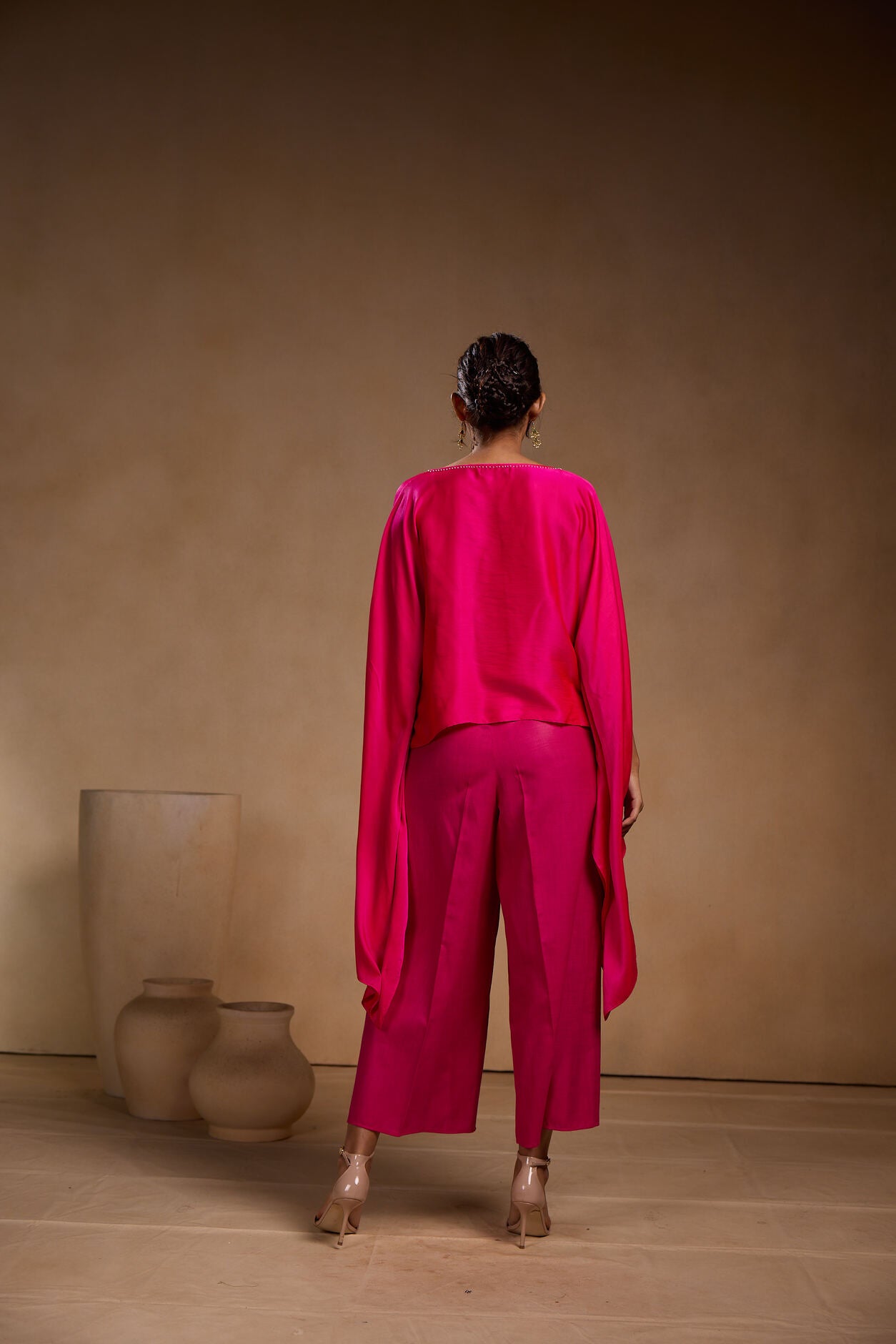Silk short kaftan