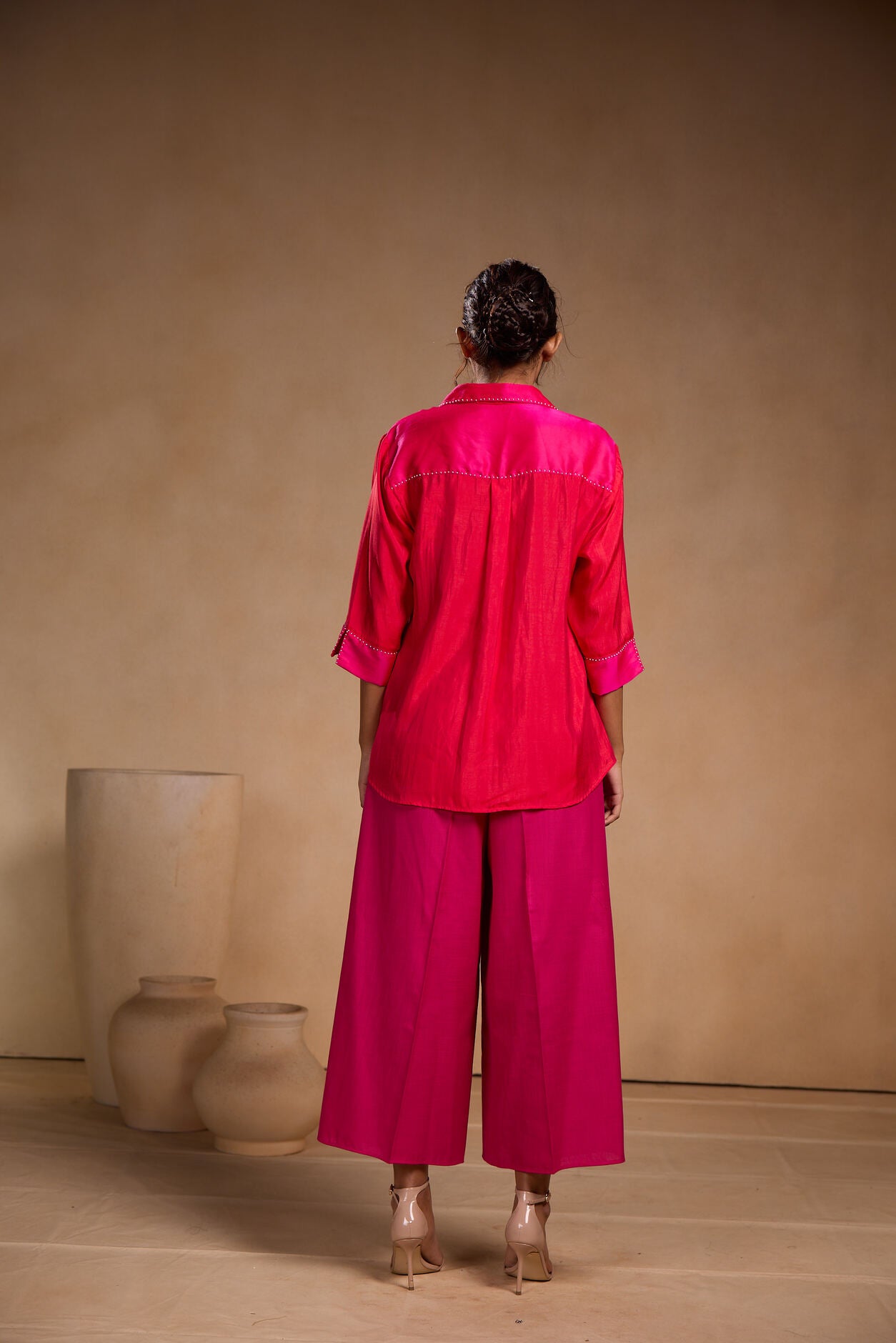 Pink Soft Silk Shirt