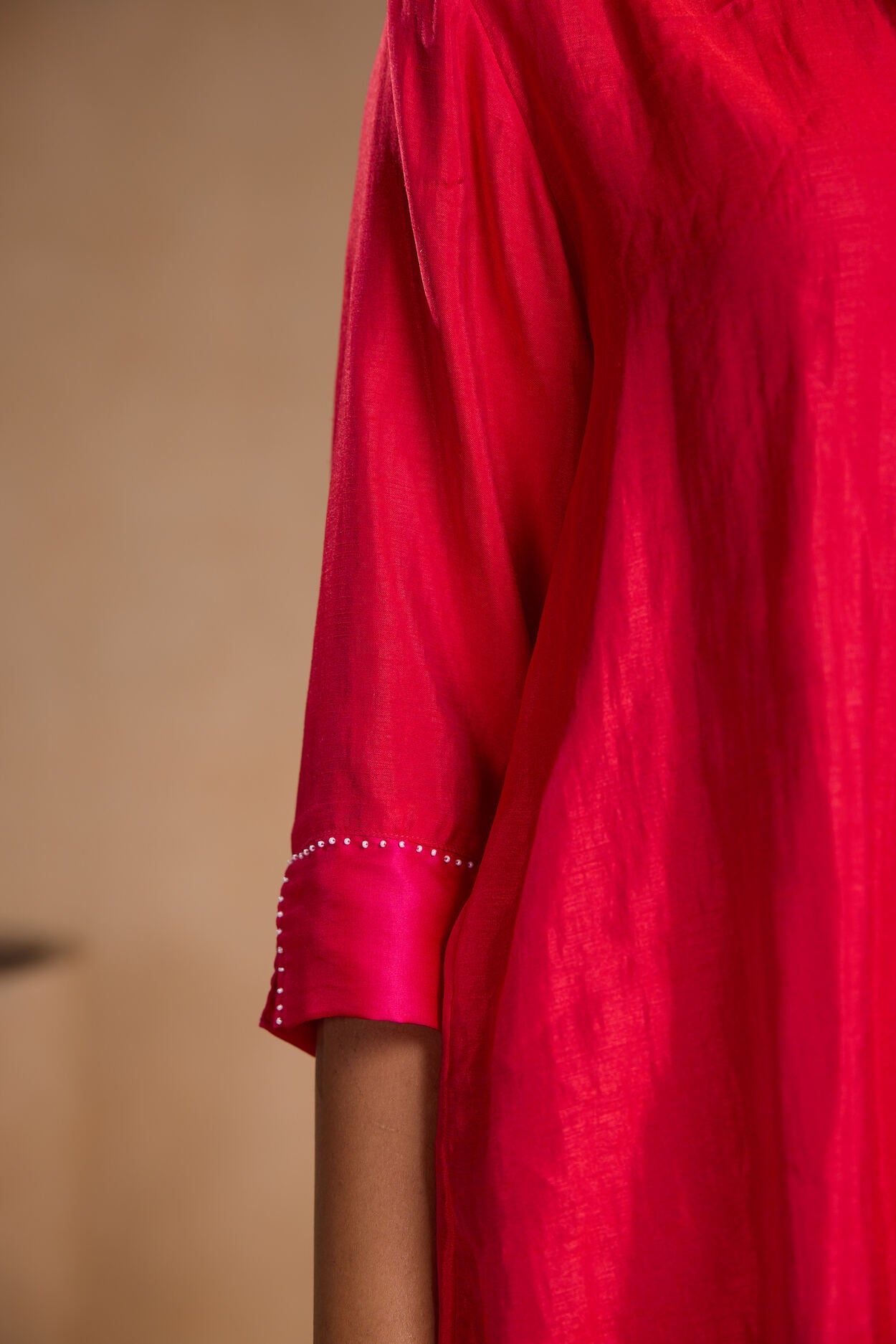 Pink Soft Silk Shirt