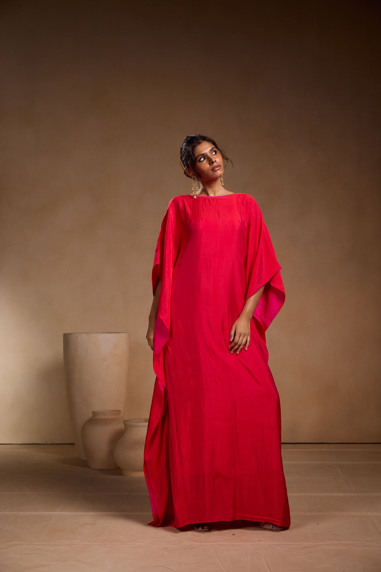 Red Long kaftan