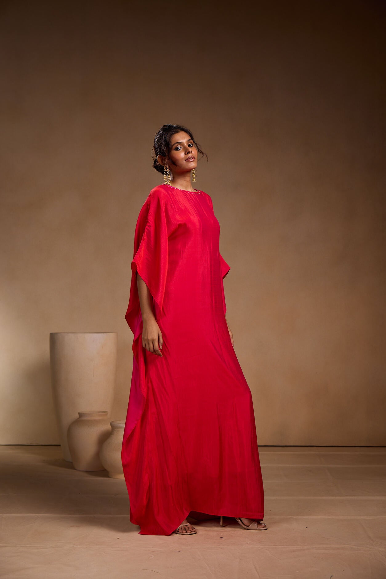 Red Long kaftan