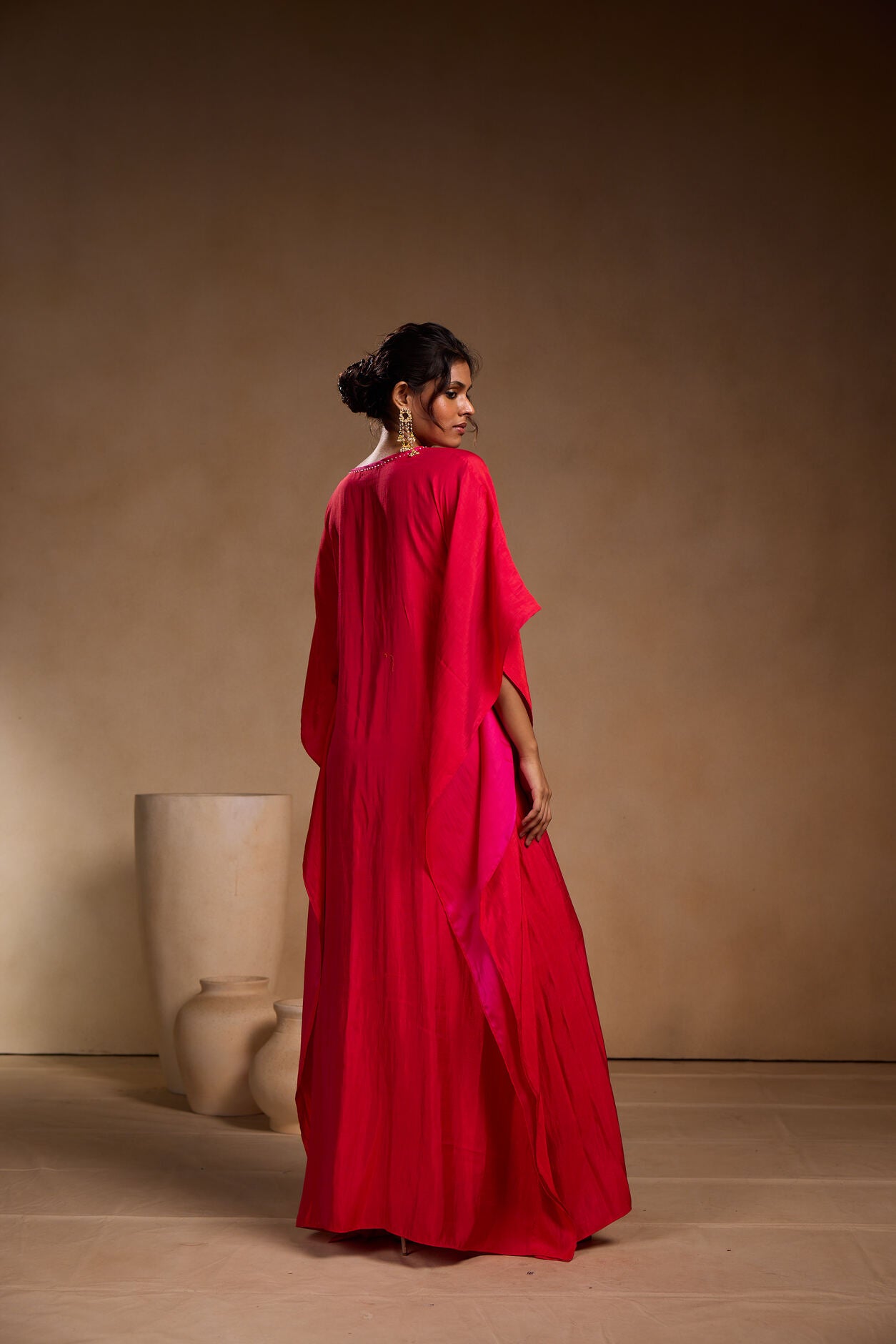 Red Long kaftan