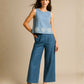 Light Blue Top with Dark Blue Pant – Stylish Co-ord Set