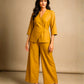 Yellow Cotton Co-ord Set for Women