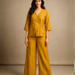 Yellow Cotton Co-ord Set for Women