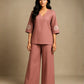 Light Brown Cotton Co-ord Set for Women