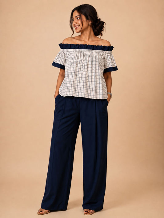 Women Frill off shoulder top