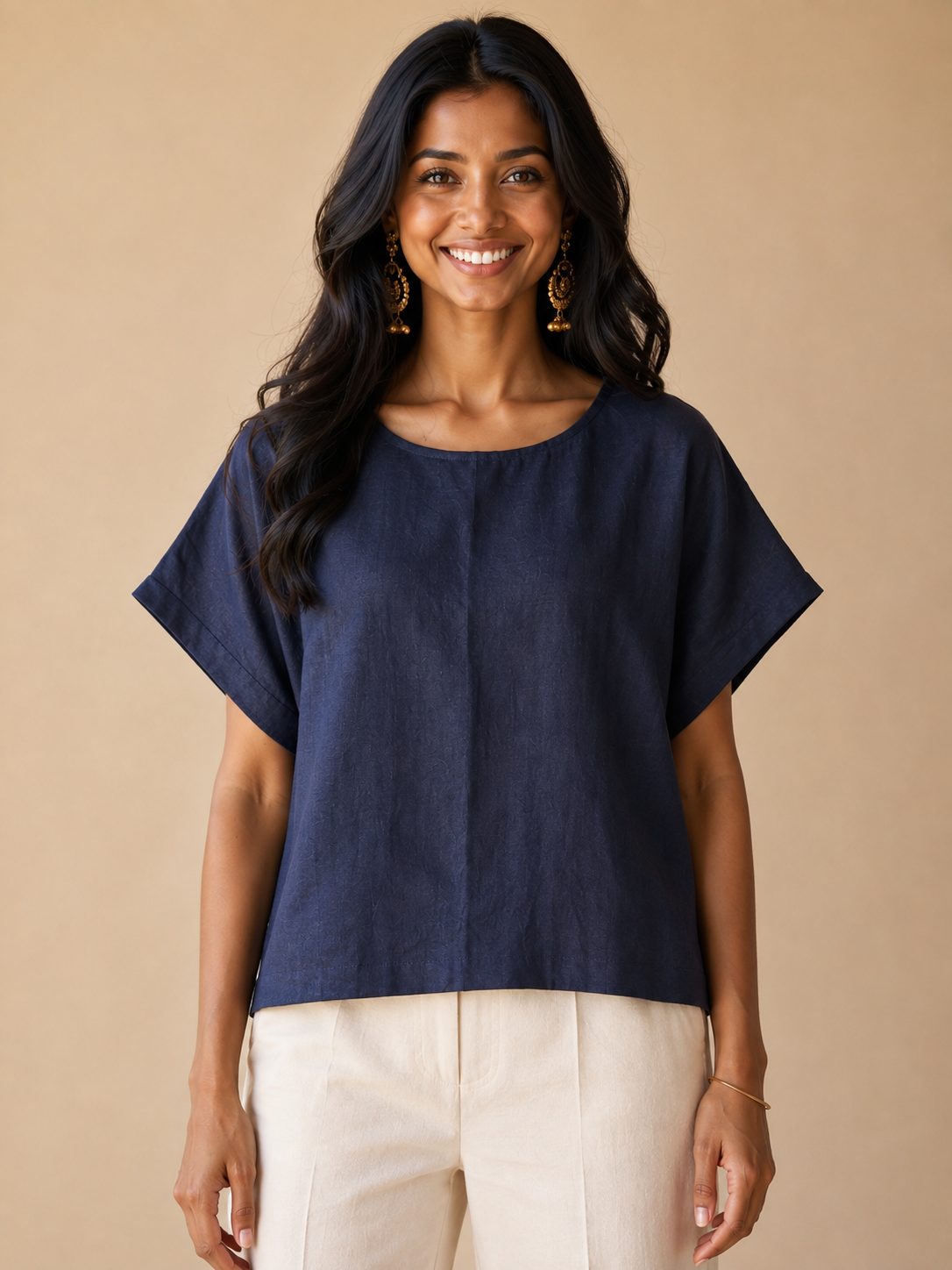 Navy Blue Kimono top