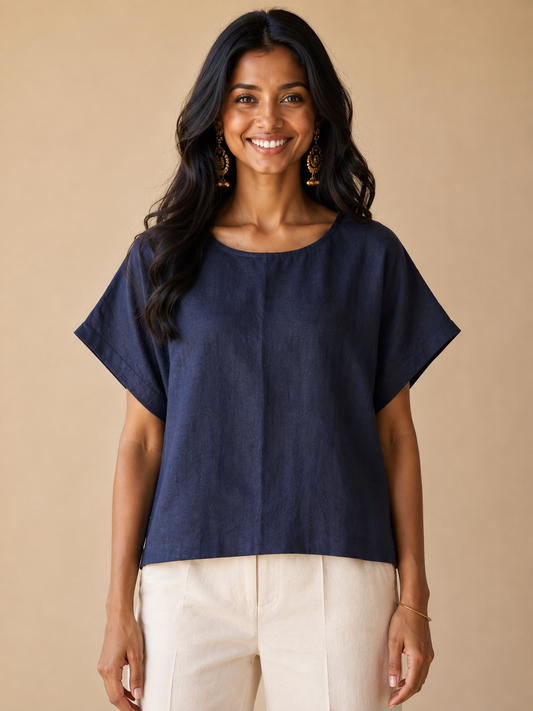 Navy Blue Kimono top