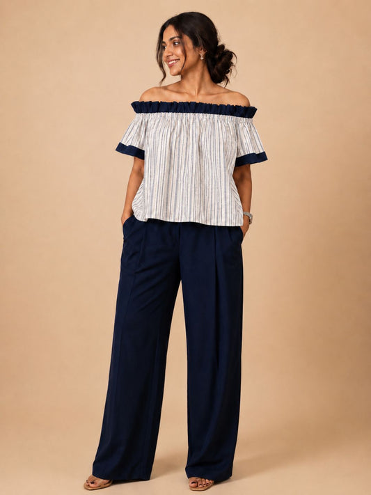 Women Frill off shoulder top