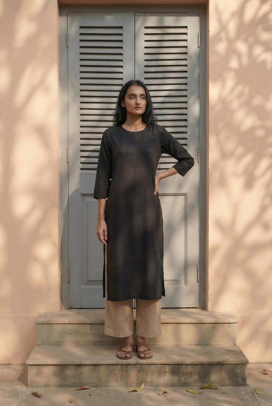 Kurta with side pearlBT45