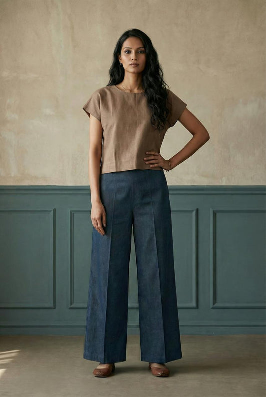 Light Brown KIMONO TOP