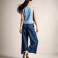 Light Blue Top with Dark Blue Pant – Stylish Co-ord Set