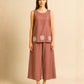 Brown Cotton Co-ord Set for Women