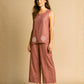 Brown Cotton Co-ord Set for Women