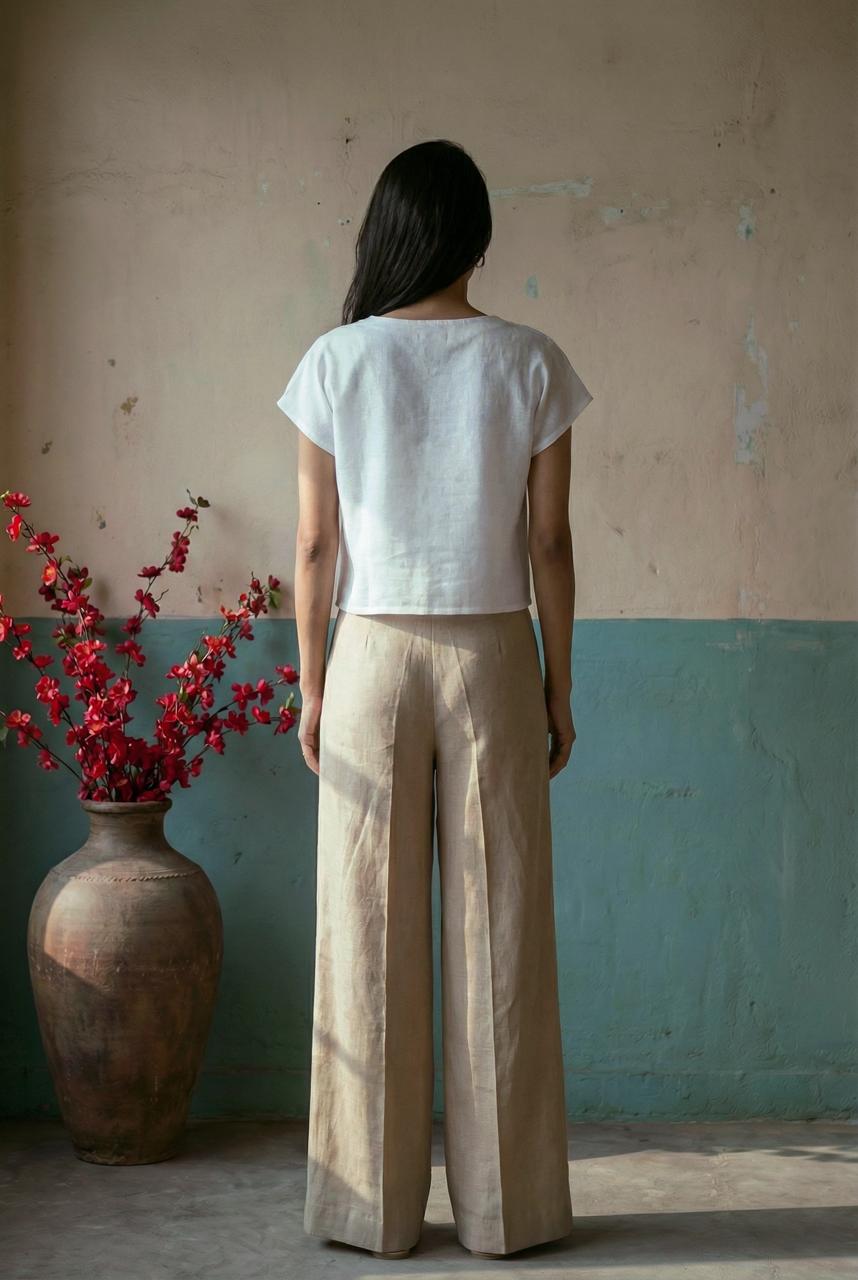 Beige  Women Trouser Pant