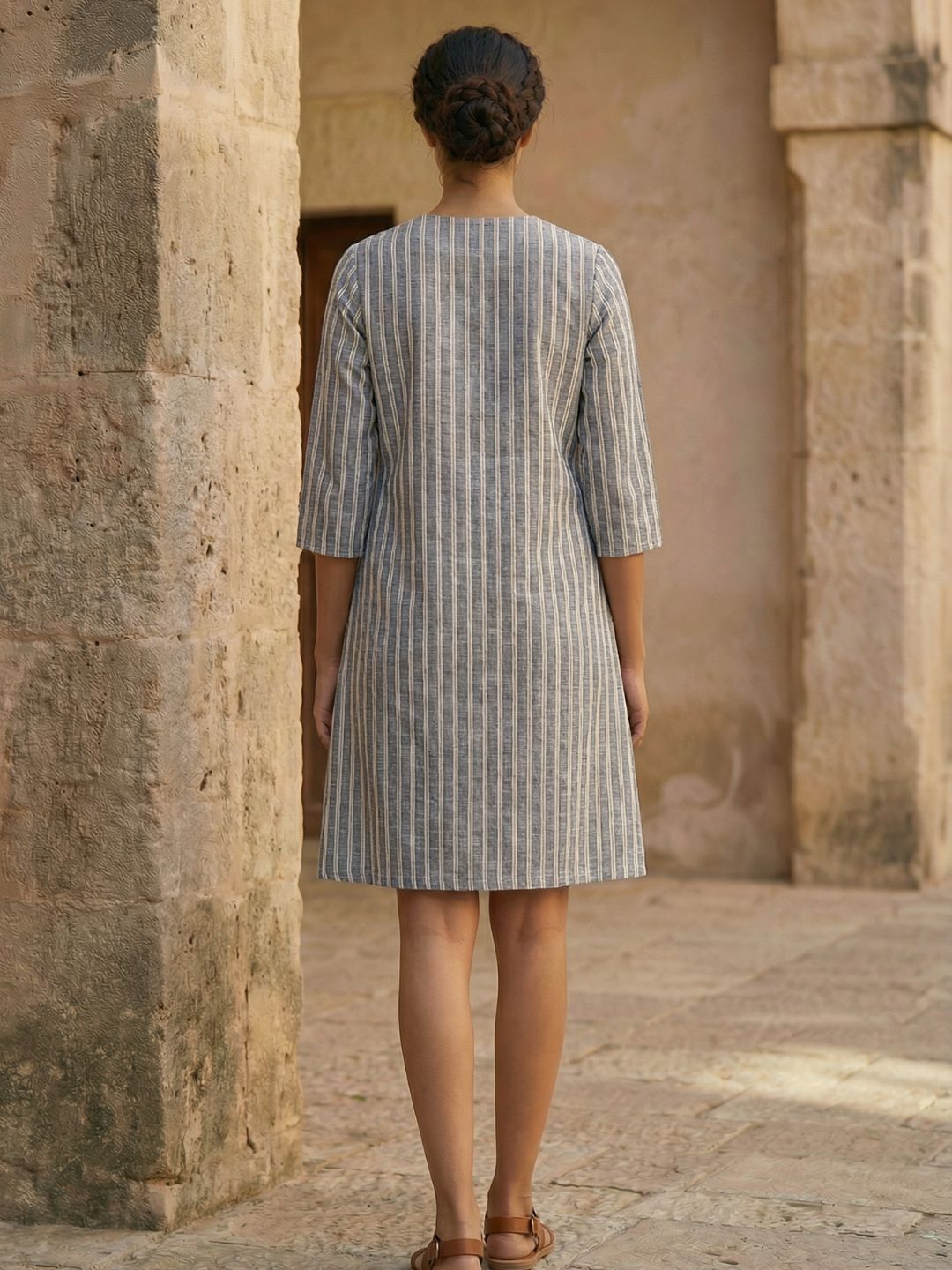 A-line dress with pockets