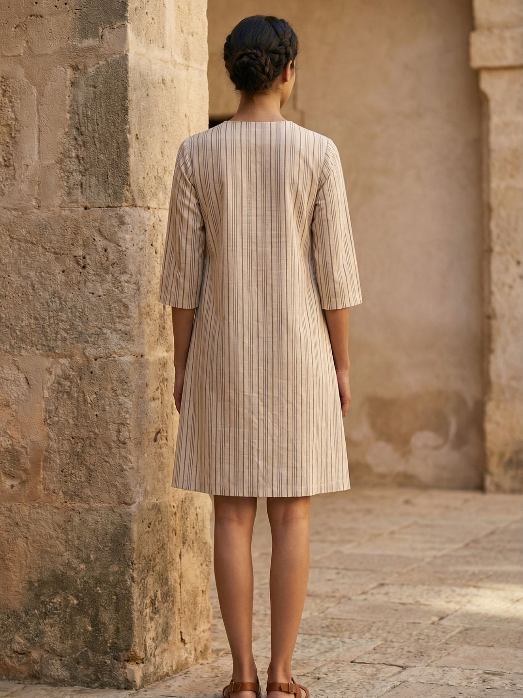 A-line dress with pockets