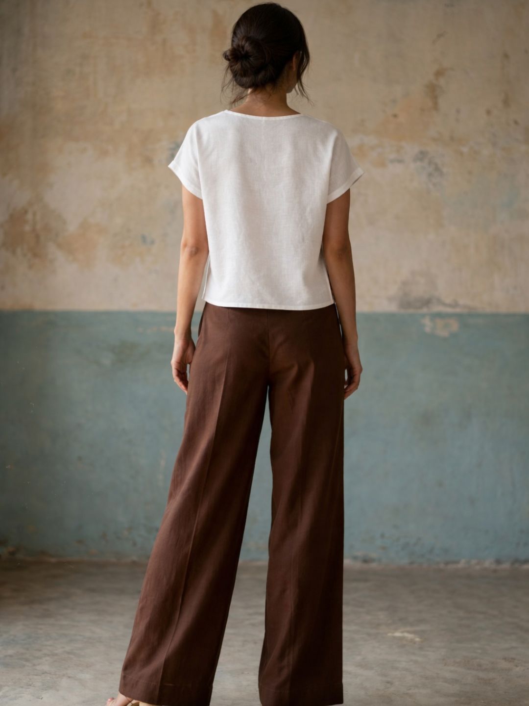 Brown  Women Trouser Pant