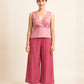 Light Pink Top & Dark Pink Pant Co-ord Set for Women