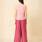 Light Pink Top & Dark Pink Pant Co-ord Set for Women