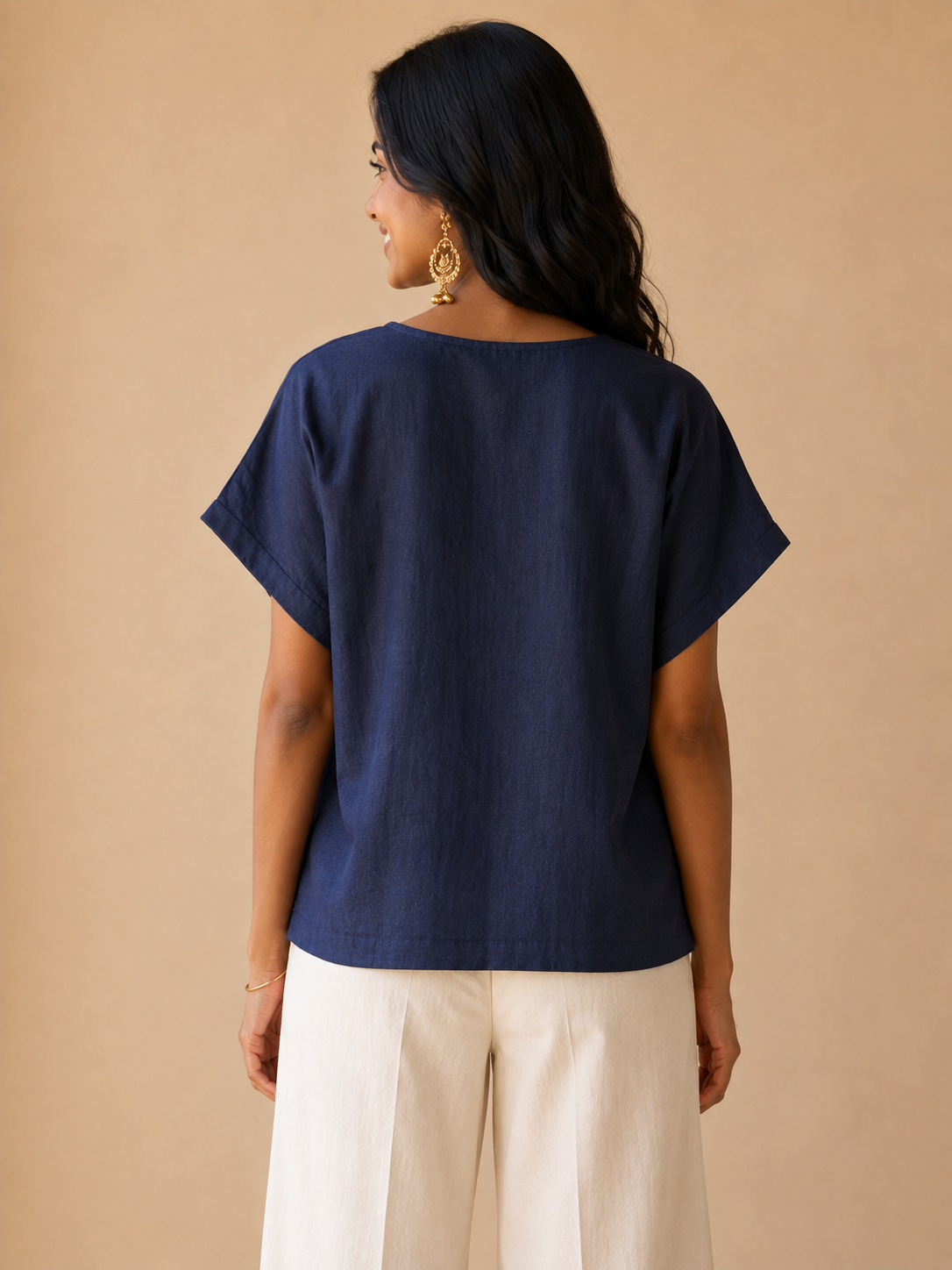 Navy Blue Kimono top