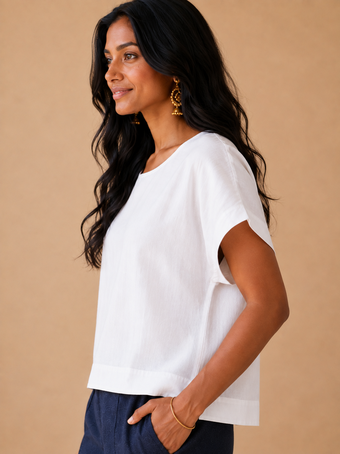 White Kimono top