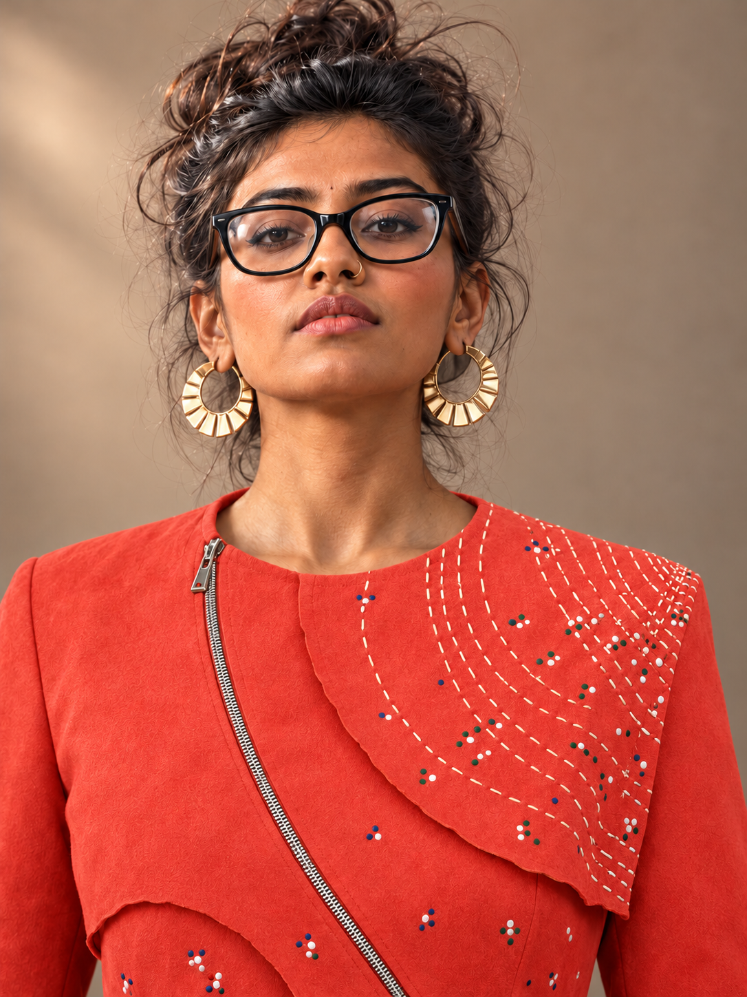Red suede jacket