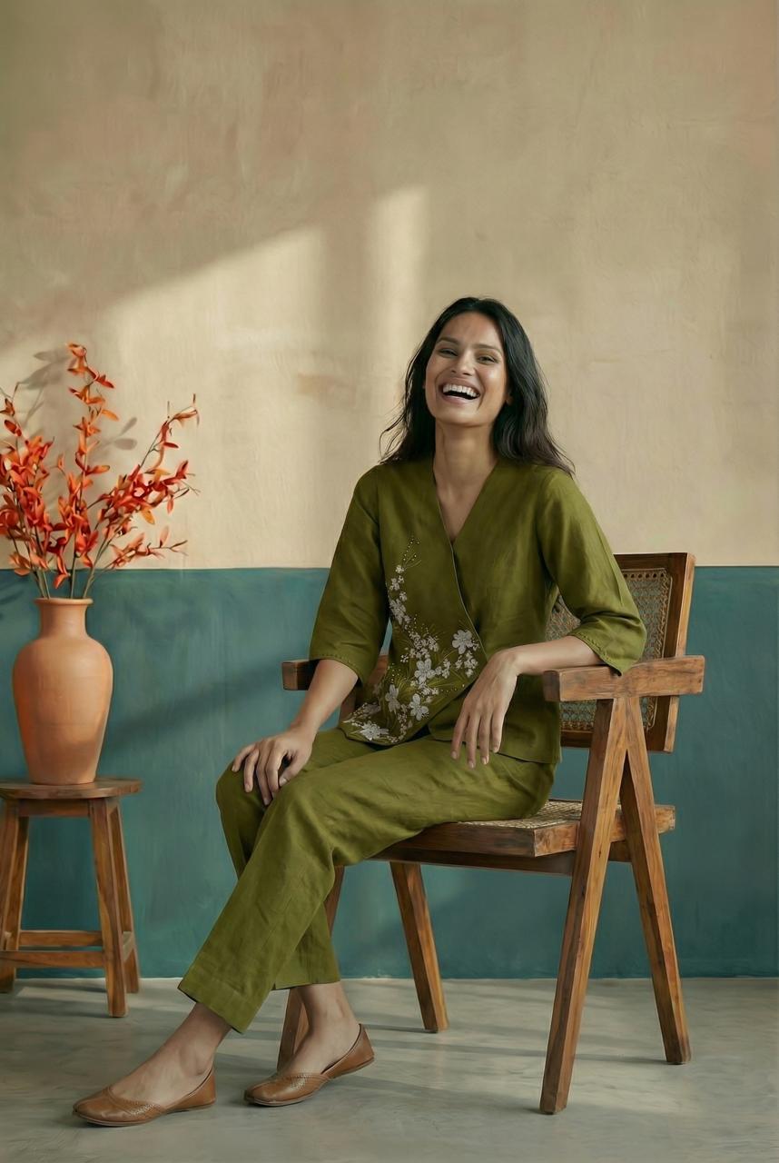 Olive Cross Over Top