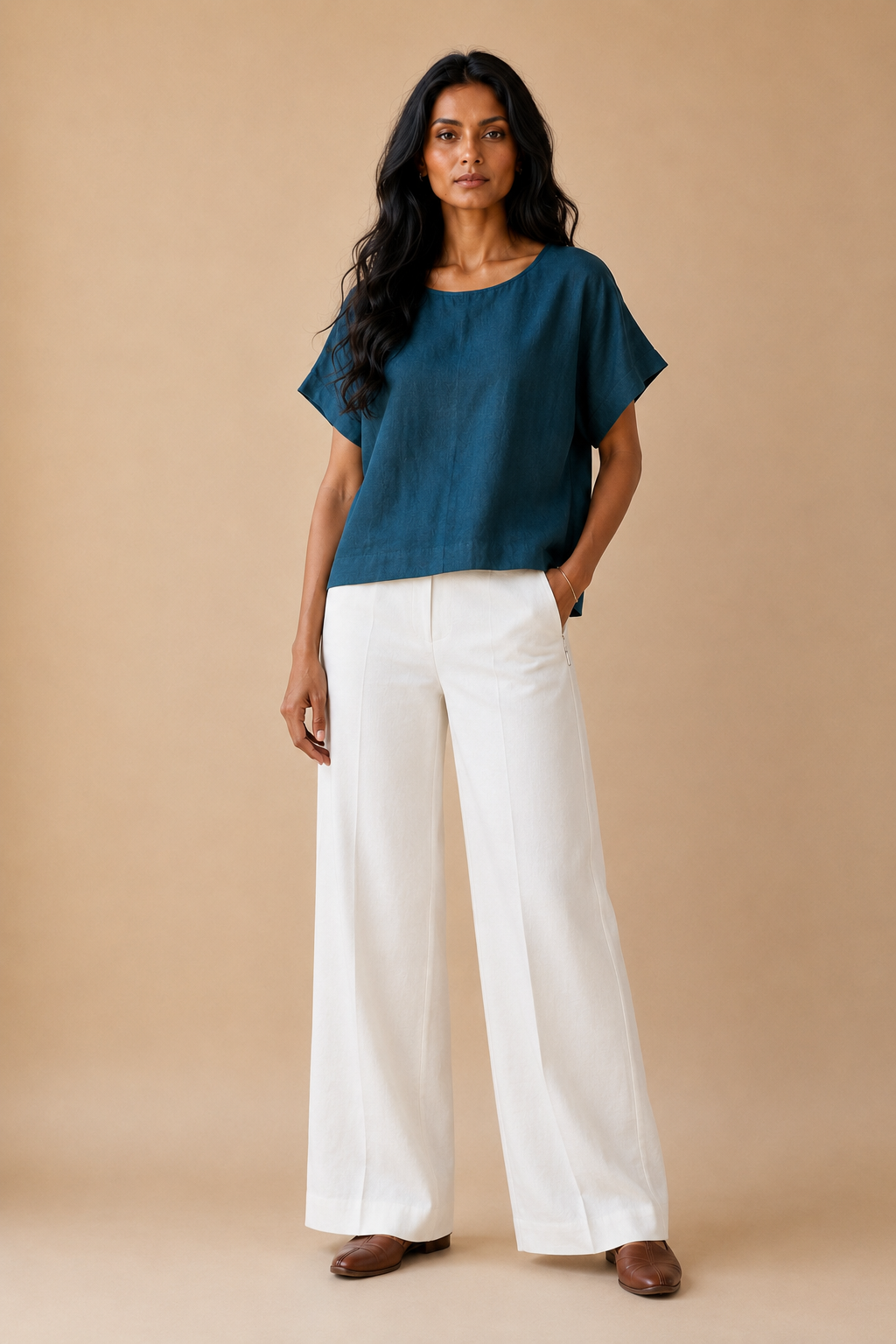 Teal Blue Kimono top