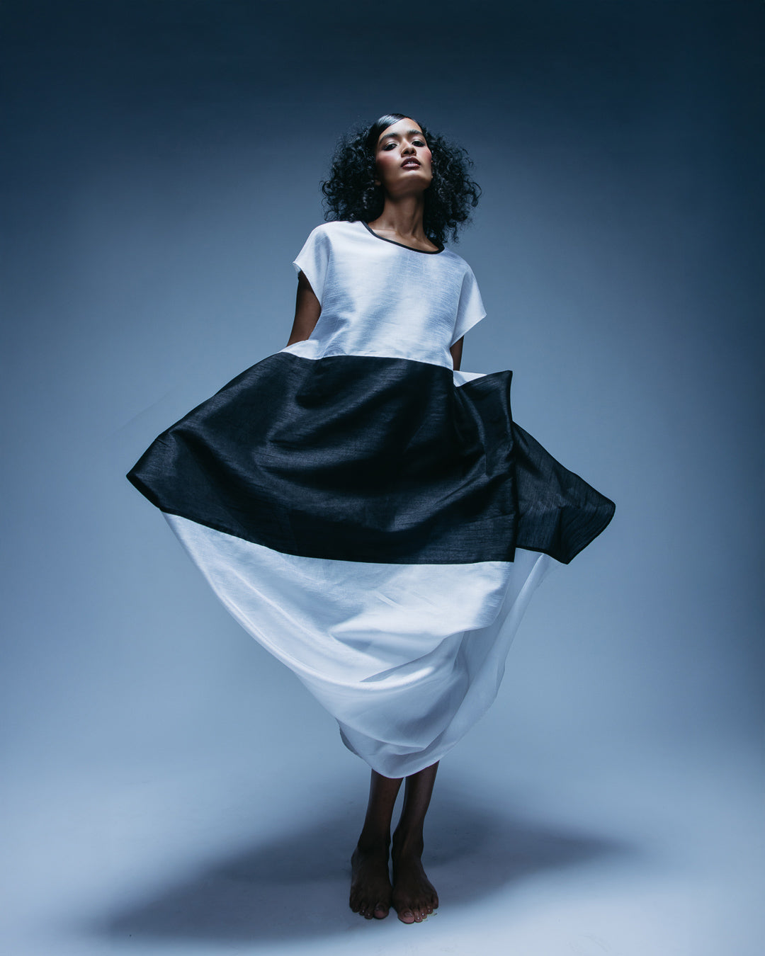 Black & White Zero Waste Dress