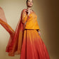 Raw Silk Ombre Lehenga Jacket Set