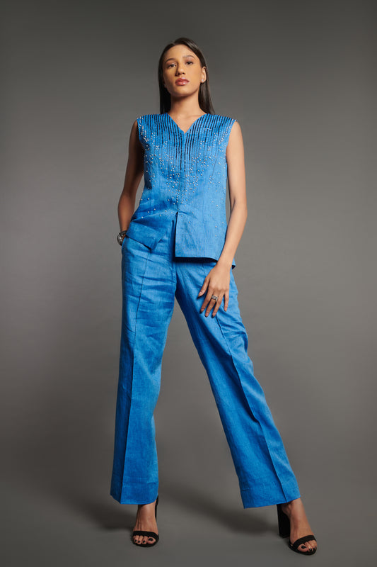 Cobalt Blue straight pants