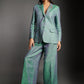 Emerald Green linen blazer jacket