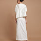 Wrap style long skirt