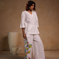 Cord Set - V Neck top with Painted Pant Set