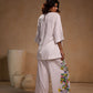 Cord Set - V Neck top with Painted Pant Set