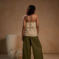 Cord set Halter top with Pant Set