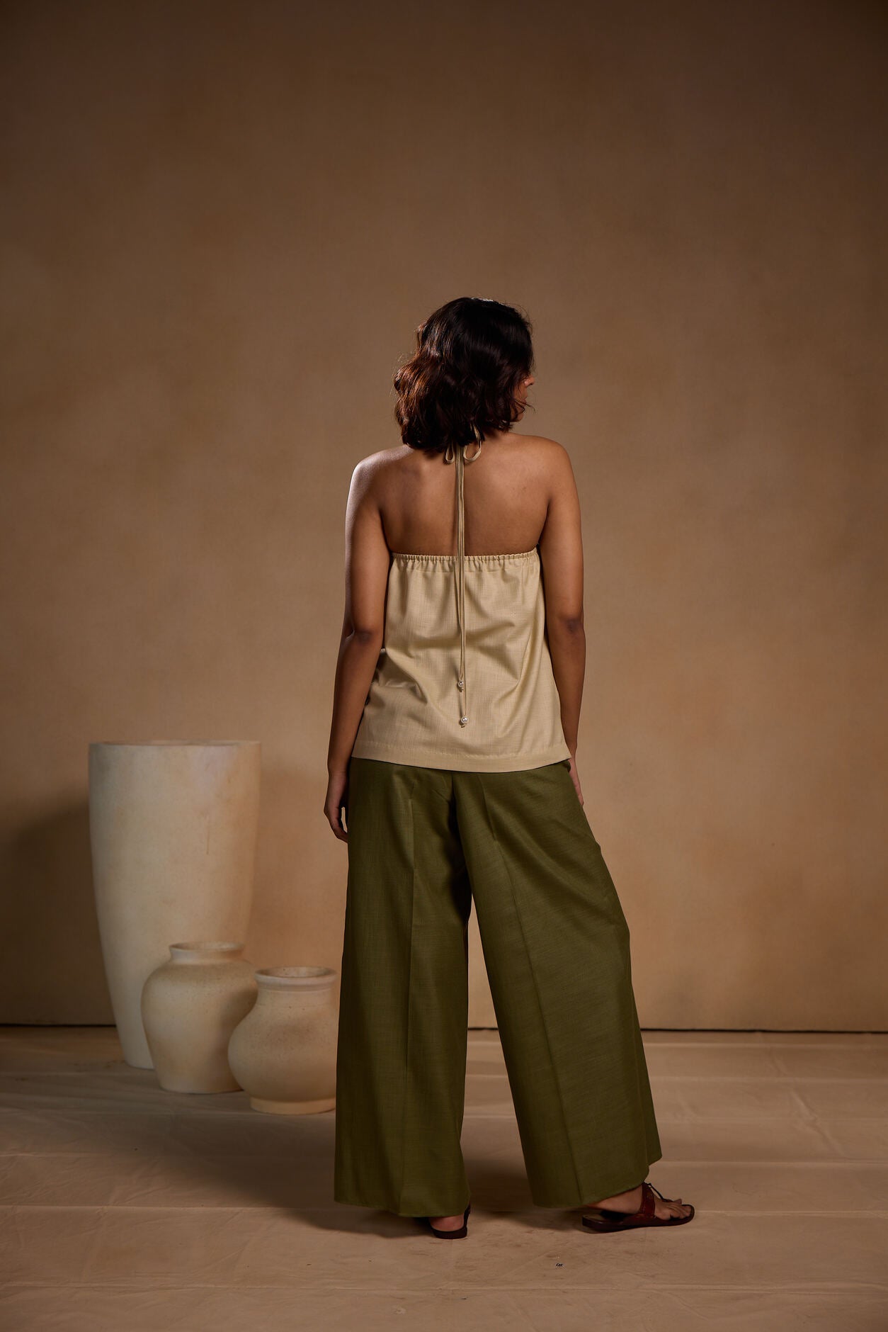 Cord set Halter top with Pant Set