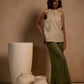 Cord set Halter top with Pant Set