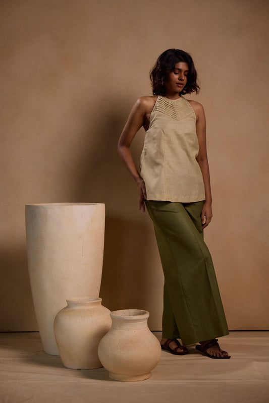 Cord set Halter top with Pant Set
