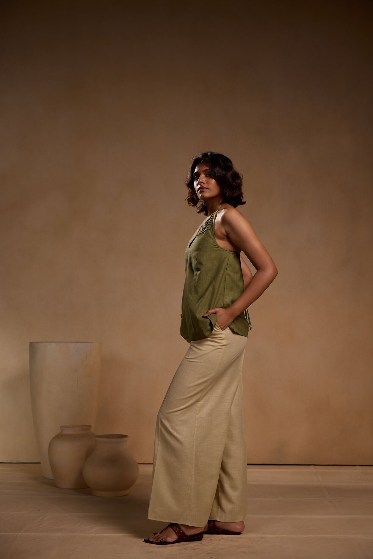Cord Set - Halter top with Pant Set